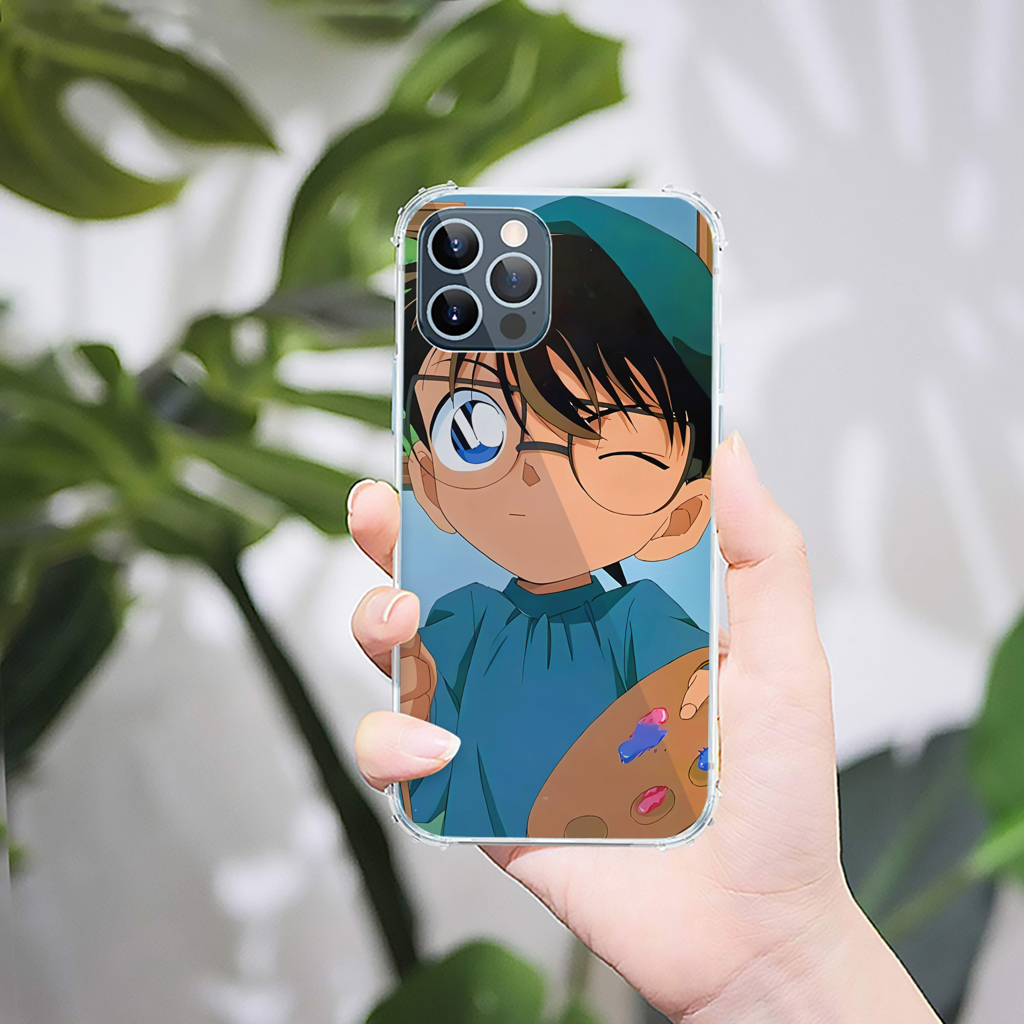 （画像用） 名探偵コナン Detective Conan 【iPhone 12シリーズ対応】透明スマホケース（クリアソフトケース）